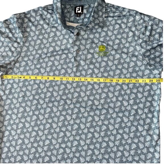 FootJoy Shadow Palm Men's XL Polo John Deere Classic Deere Run Golf Shirt - Picture 8 of 10